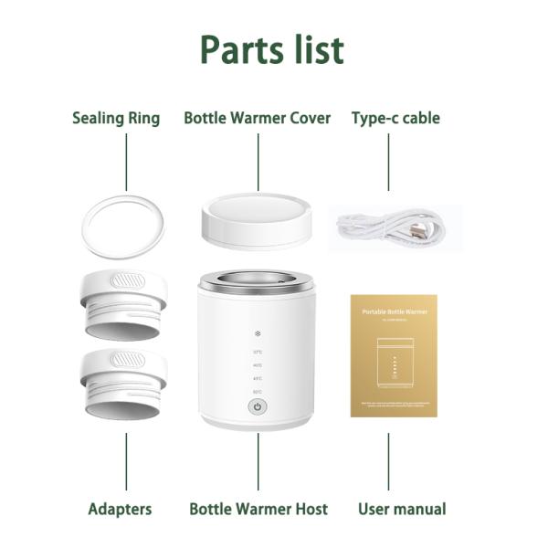 8800mAh Battery Smart Baby Bottle Warmer Thermo Feeding Bottle Warmer Keeping Milk Warm