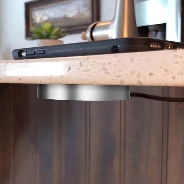 Long Distance OEM Grey Embedded Wireless Charger Desk Built In Type