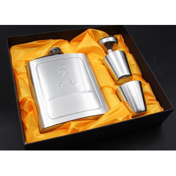 Customized 7 Oz Liquor Hip Flask , Warm Wine Bottle Stainless Steel Alcohol Flask