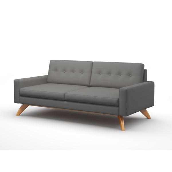 Luna Sectional Theo Condo Sofa With Solid Wood Legs Durable Simple Shape