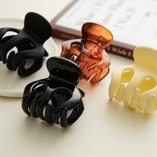 High ponytail fluffy resin grip pad high cranial top clip back head anti sagging magic fixed shark clip