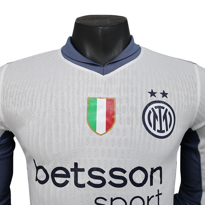 Inter Milan 24-25 Away White Football Jersey - Customizable Unisex