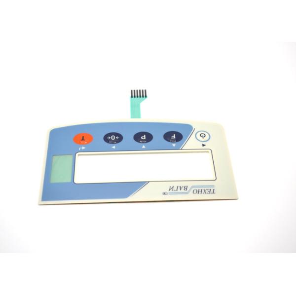 Embossed 5 Buttons Tactile Membrane Switch Anti - Scratch Non Metal Dome Type