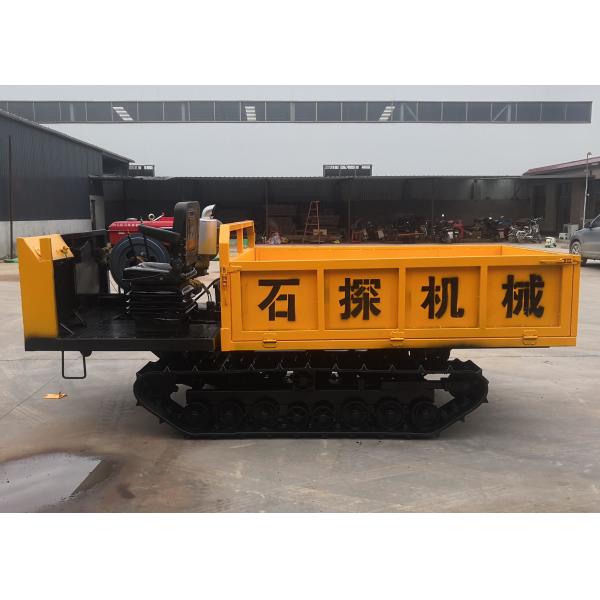 Simple Structure Track Transporter / Rubber Track Dumper With Low Fuel Consumption