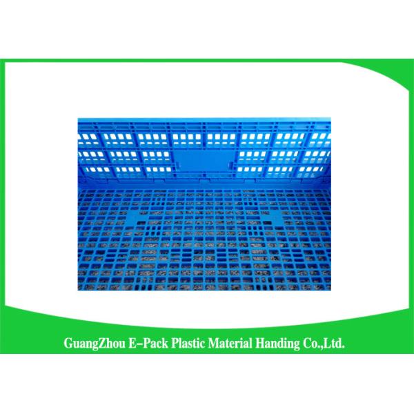 Household Stackable Folding Plastic Crates Space Saving Convenience Stores