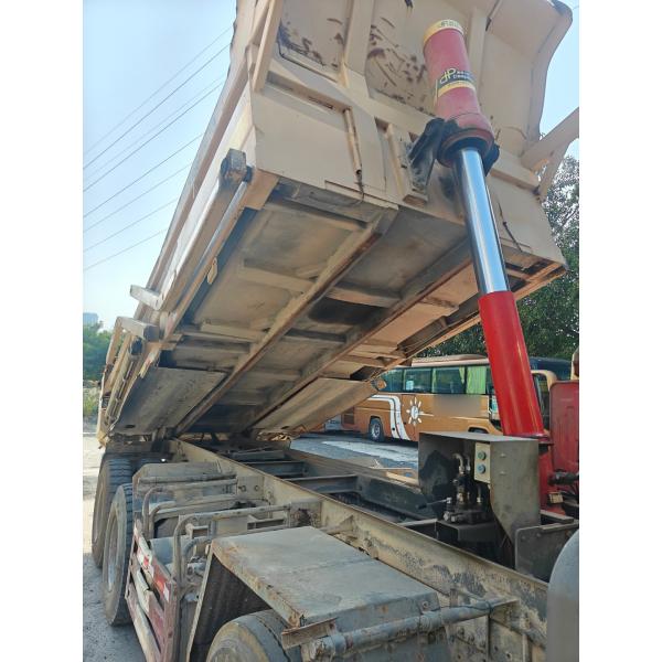 Two Seat Yellow Second-hand Howo Dump Truck Produced in 2019