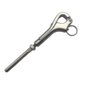 Quality Polished Finish Stainless Steel AISI316 Quick Release Pelican Hook with Swage End for sale