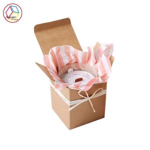 Quality Brown Kraft Candle Boxes Recyclable Feature Customized Service for sale
