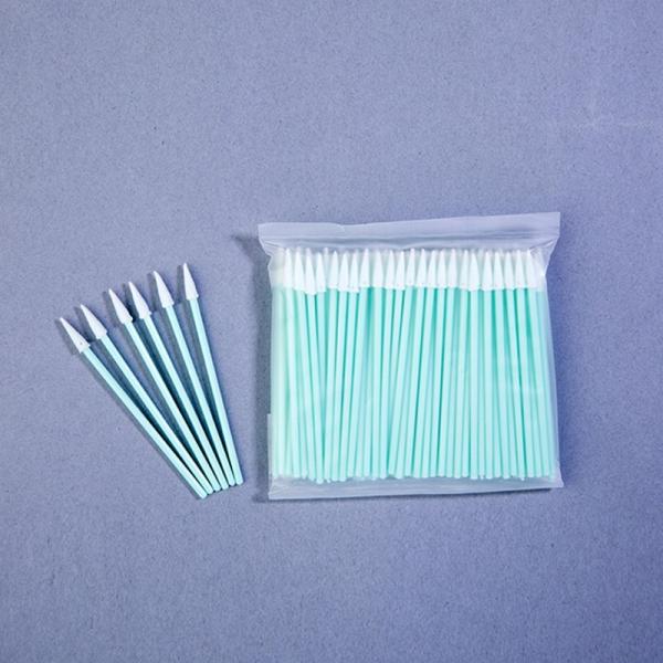 TX750 Type Sharp Foam Tip Swabs 76mm Length Dust Remove Lint Free Industrial Swab