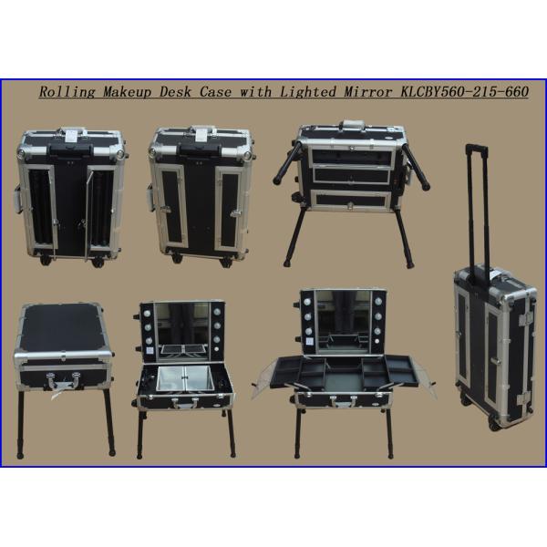 Portable Vanity/dressing Desk Case with Lighted Mirror KLCBY560-215-660