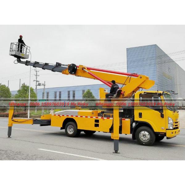 Cheaper Price 28M 30M 33M 36M ISUZU Telescopic Boom Isuzu Manlifter Truck With Aerial Bucket for Sales
