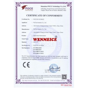 Xian WeTest Industry Co., Ltd. Certifications