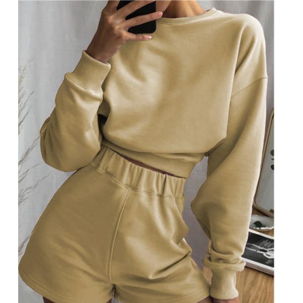 Blank Sweatshirt Women Private Label Shorts Set Best High Street Loungewear