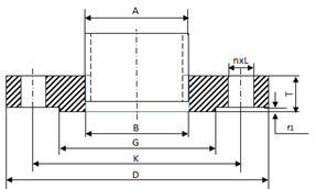 SORF Slip On Raised Face Flange , Stainless Steel F316/L ASTM A182 Flanges
