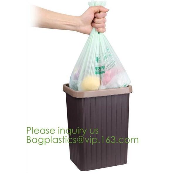 64 Gallon compostable trash bag biodegradable garbage bag, 0.9 Mil, 47"W x 60"H,cornstarch made 100% eco friendly direct