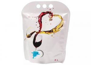 China BPA Free Bib Bag In Box Aluminum Dispenser Wine Packing With Tap on sale