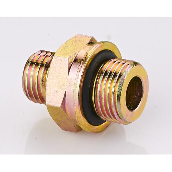 Buy Brass DIN Hydraulic Fittings , O - Ring Metric Pipe Thread Fittings at wholesale prices