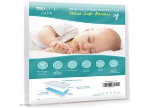 Quality Non Slip Baby Cot Mattress Protector , Infant Mattress Pad Softest Bamboo Rayon Fiber for sale