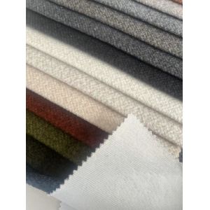 100% Polyester Velvet Sofa Fabric 340gsm 142cm Width