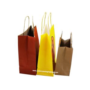 Quality Custom gift/clothing/food kraft packaging bags for sale