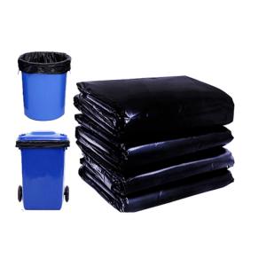 Quality Big Volume Leak Proof Black Polythene For Dustbin , Large Black Plastic Bags for sale