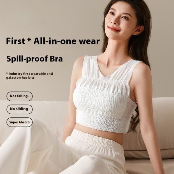 Disposable Wearable Nursing Bra With Soft Absorbent Breast Pads For Maternity Night Use OEM