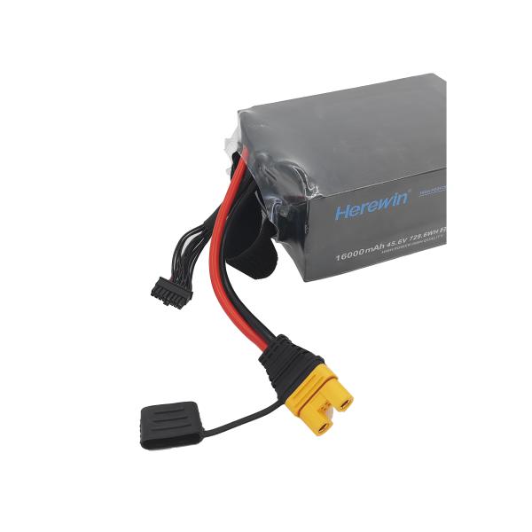 25C Pouch Cell Lipo Drone Battery Herewin 45.6V 12s1p Battery 16000mAh