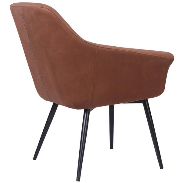 Home Furniture General Synthetic Leather Low Back High PU Leather Dining Chairs for Modern Minimalist Room