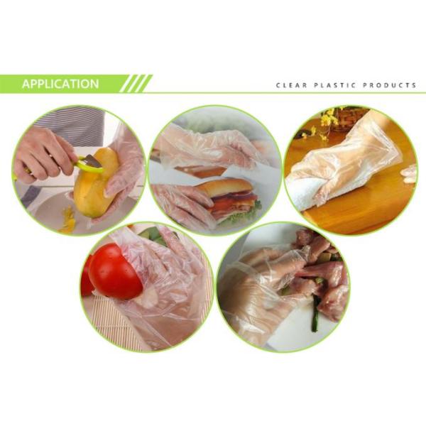Polyethylene Disposable Plastic Hand Gloves Customzied Color For Food Serving