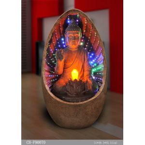 Shining Optical Colourful LED Buddha Water Fountain