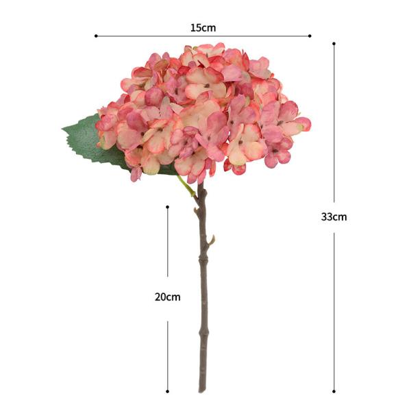European oil painting embroidered ball single branch simulation fake flower retro floral arrangement autumn color embroidered ball wedding scene table
