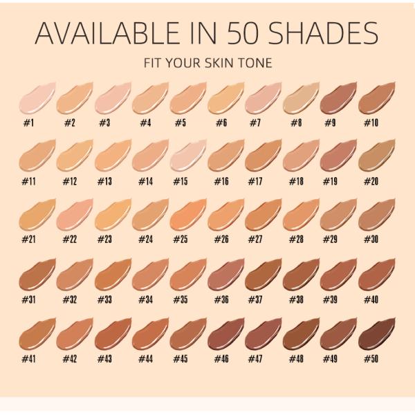 OEM New Hot Liquid Foundat Makeup Set Private Label Includes Foundation Concealer Matte Sunscreen-Support Foundation Brush Set