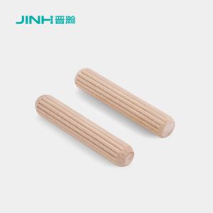 Quality Wooden Furniture Fittings Wooden Dowel Pins in Natural Wood Material for sale