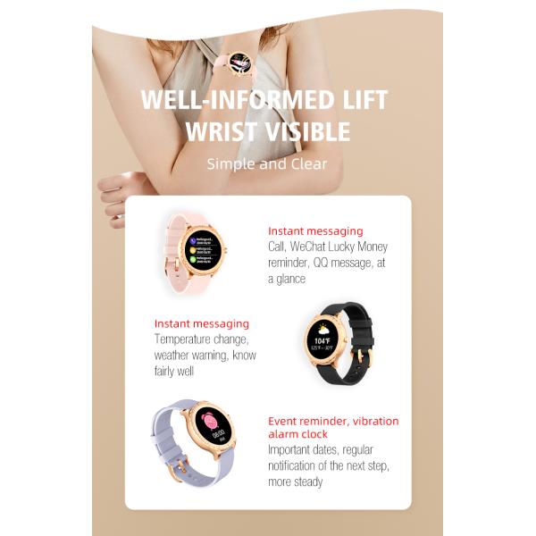 Ram128 Sms 1.09in TFT Bluetooth Call Smartwatch 110mA IP67