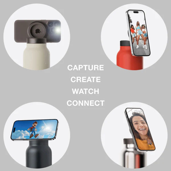 304 stainless steel insulated cup magnetic mobile phone holder insulated cup car mounted insulated cold water kettle