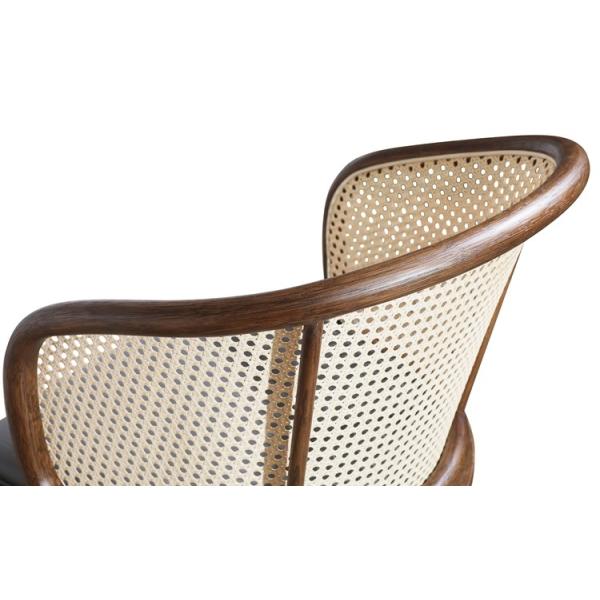 Mid Back PU Rattan Office Chairs