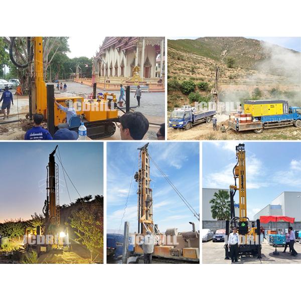 400m Depth Yuchai Engine Crawler Water Well Drilling Rig CWD400
