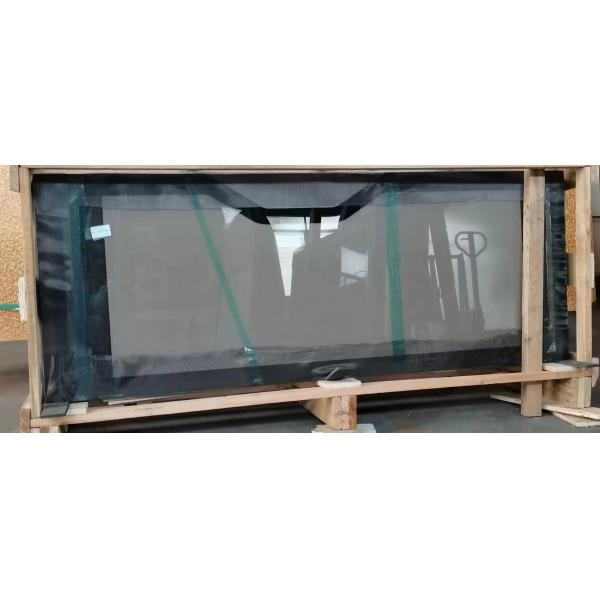 900mm Curve Shape Radiation Shielding Glass And Radiation Resistant Tempered Glass