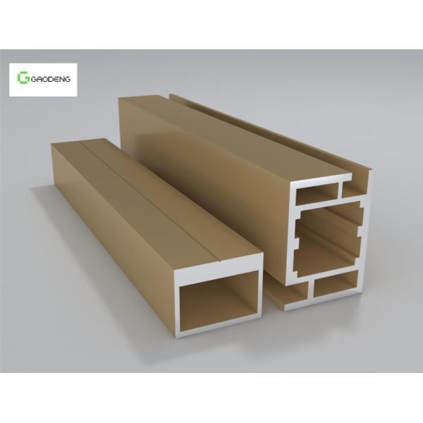 Golden Extruded Wood Grain Extrusion Aluminum Profile 6063 T5 Aluminium Alloy