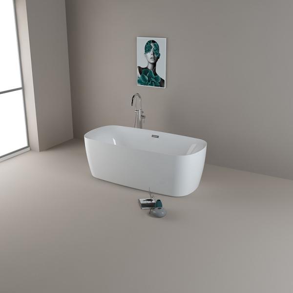 Buy CUPC Certified Freestanding Bathtub For Home Installation Rectangular Shape Soaking Bath at wholesale prices
