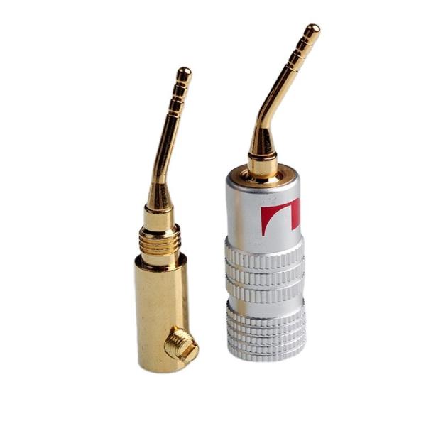 Copper Male Pin Nakamichi Banana Plugs Multipurpose Gold Plated