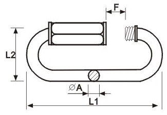 Quick Link Steel Snap Hook With Screw Oval Shape Quick Release Clips