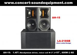 Quality 600W Line Array Speaker , 1.4 + 15 Full Range Speaker For Concert , Living Event And Fixed Installation for sale