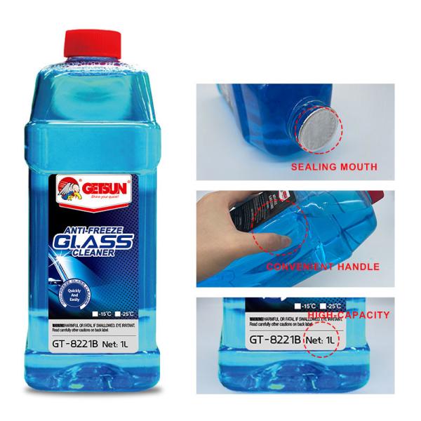 Anti Freeze Car Glass Cleaner Fluid For Windshield Crystal Clear 500ml