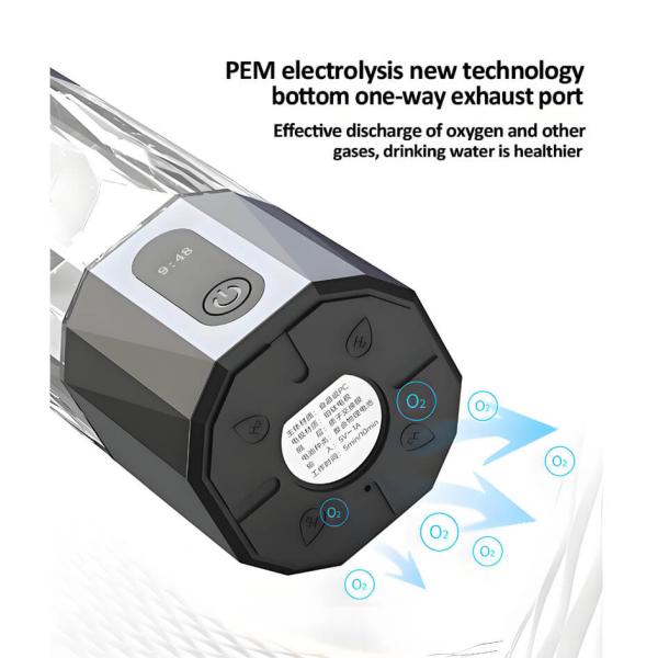 6000 Ppb Molecular Hydrogen Water Bottle Hydrogen Drink Bottle 7w