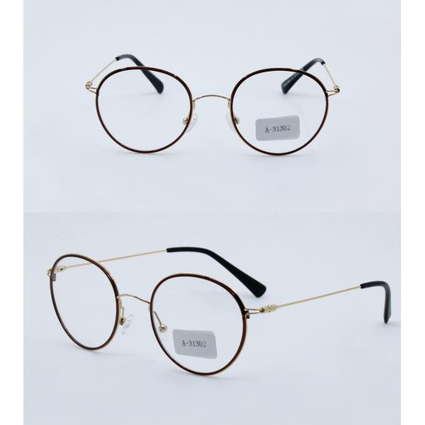 Metal Frame Round Eyeglasses Retro Metal Clear Lens Glasses Unisex eyewear Black Gold Silver Colors