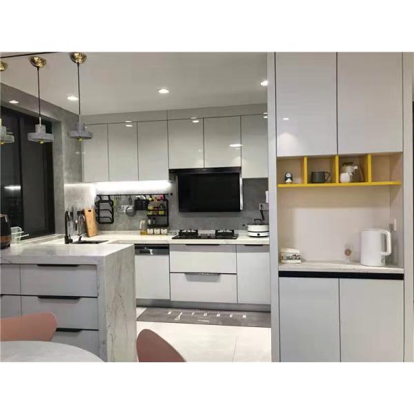 Philippines 304 Stainless Steel Kitchen Cabinet Customized Beveled Edge