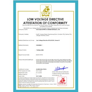 ECHU Special Wire & Cable (Kunshan) Co., Ltd. Certifications