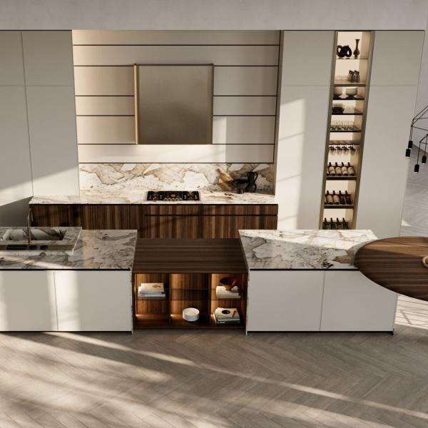 Complete Sets Modular Storage Pvc Full Modern Island Melamine Kitchen Cabinet Supplies