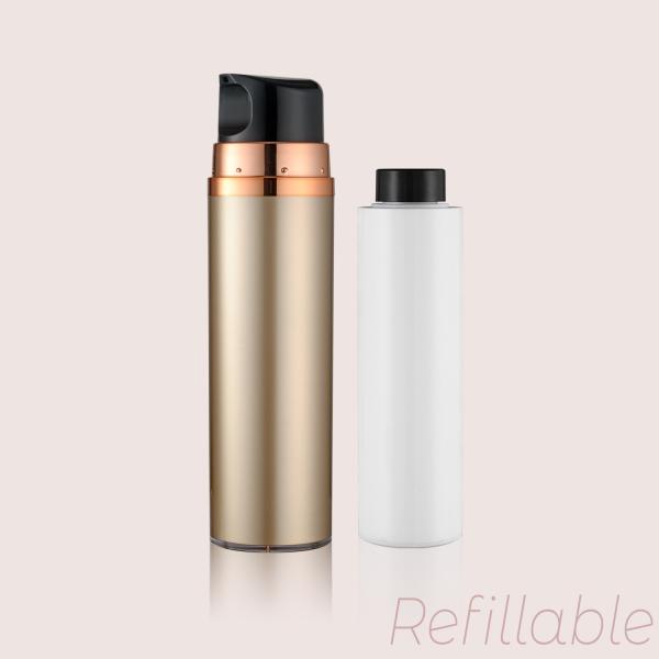 Refillable Inner Bottle And Clear Big Dosage Airless Pump Bottles GR601A/B/C